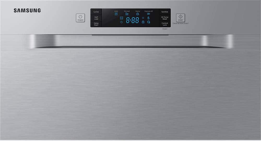 Alt View 1. Samsung - Front Control Built-In Stainless Steel Tub Dishwasher with Integrated Digital Touch Controls, 52 dBA - Stainless steel.