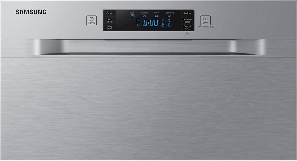 Alt View 1. Samsung - Front Control Built-In Stainless Steel Tub Dishwasher with Integrated Digital Touch Controls, 52 dBA - Stainless steel.