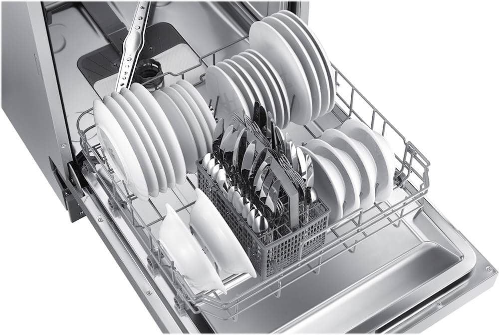 Alt View 20. Samsung - Front Control Built-In Stainless Steel Tub Dishwasher with Integrated Digital Touch Controls, 52 dBA - Stainless steel.