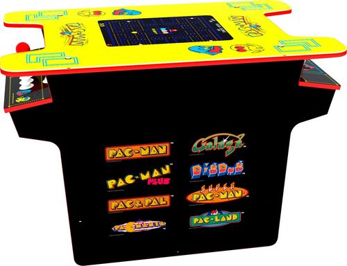 Rent to own Arcade1Up - Deluxe 8-in-1 Head to Head Cocktail Table with Pac-Man and Galaga - Black