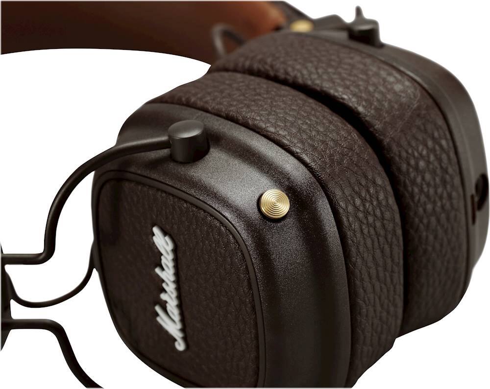 Marshall - Major III Bluetooth - Brown - Bluetooth Wireless Headphones -  Iconic Classic Premium High Quality Headphones - Avvenice