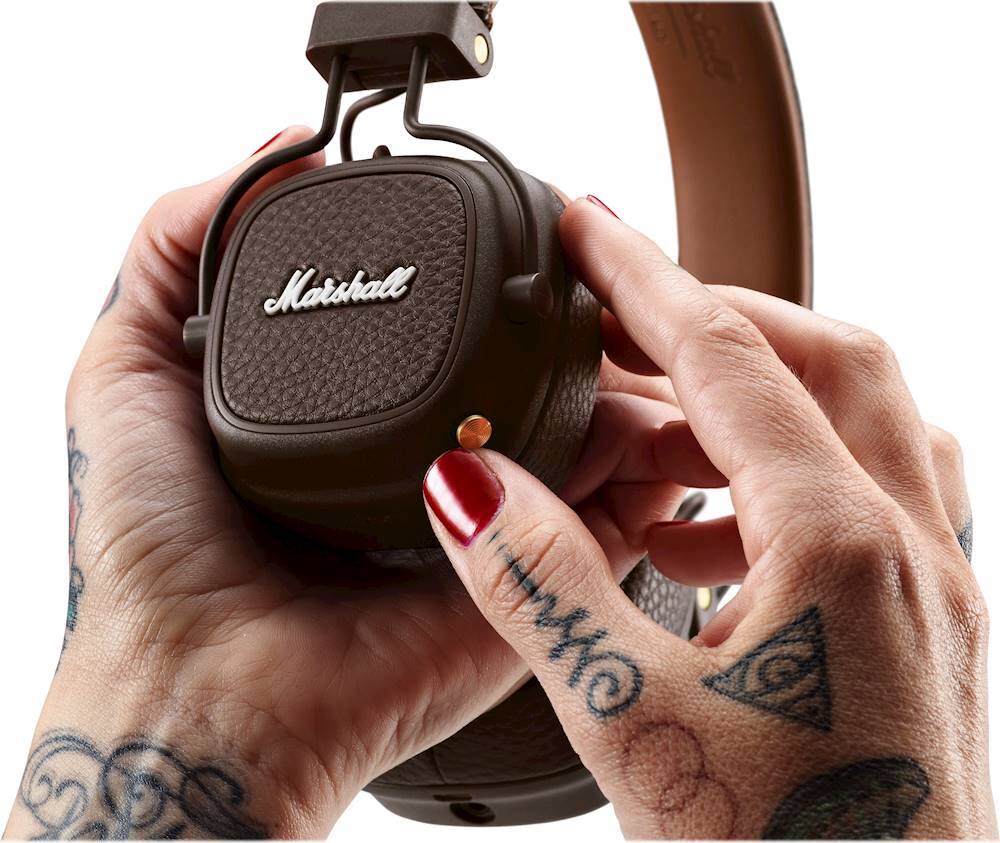 Marshall - Major III Bluetooth - Marrone - Bluetooth Wireless Headphones -  Cuffie di Alta Qualità Premium Classic - Avvenice