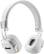 The image shows a pair of white headphones, which are made by Marshall. The headphones have a leather-like texture and are designed to provide a comfortable listening experience. They are positioned on a white background, making them stand out as the main focus of the image.