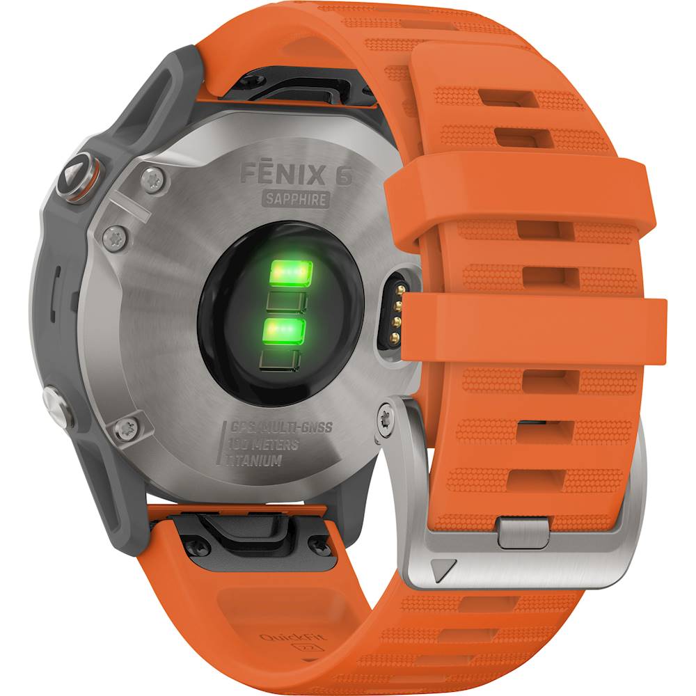 Best Buy: Garmin fēnix 6 Sapphire GPS Smartwatch 33mm Fiber 
