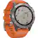 Angle. Garmin - fēnix 6 Sapphire GPS Smartwatch 33mm Fiber-Reinforced Polymer - Titanium With Ember Orange Band.