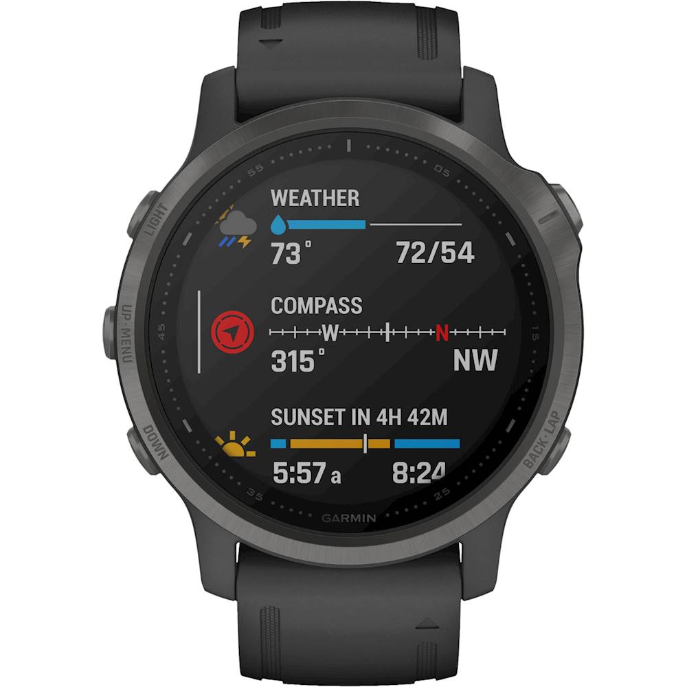 Best Buy: Garmin fēnix 6S Sapphire GPS Smartwatch 30mm Fiber 