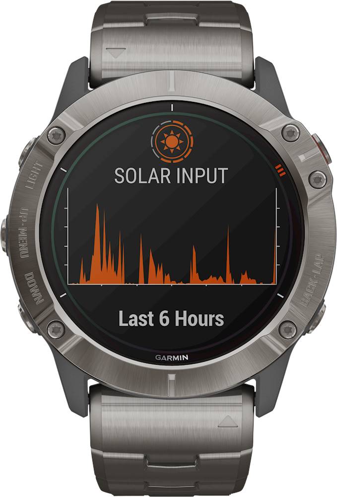 Best Buy: Garmin fēnix 6X Pro Solar Smartwatch 51mm Fiber-Reinforced  Polymer Titanium 010-02157-23