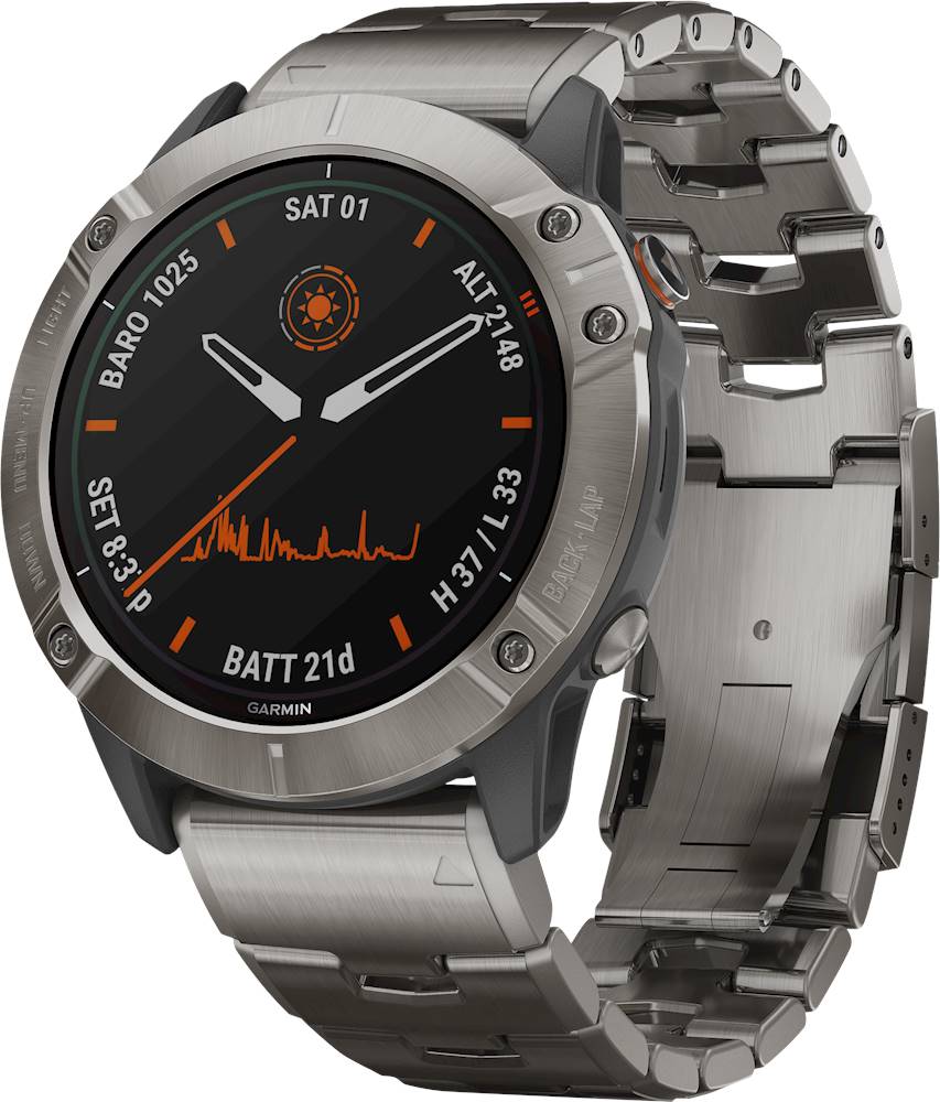 Best Buy: Garmin fēnix 6X Pro Solar Smartwatch 51mm Fiber 