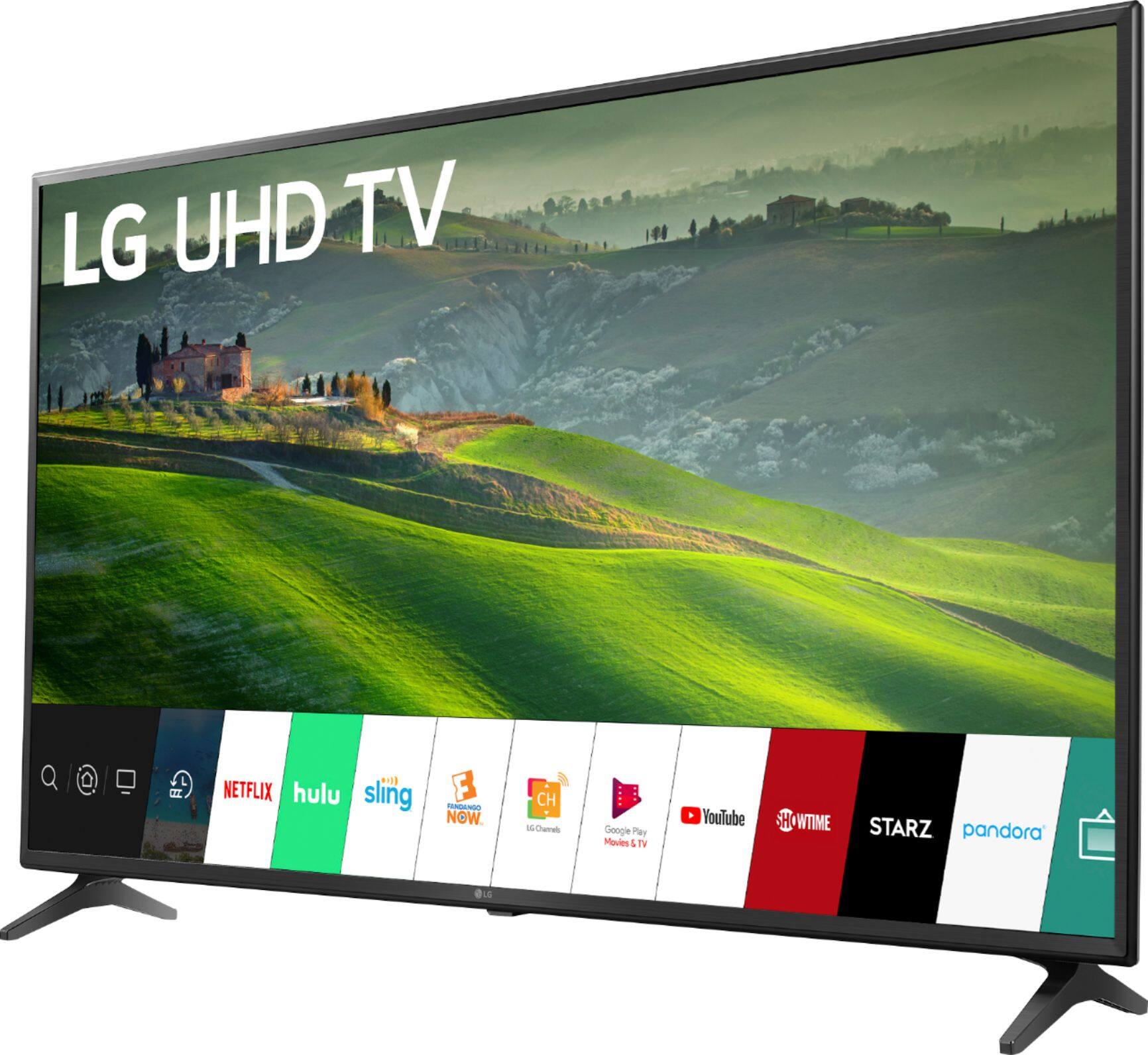 Left. LG - 43" Class 6 Series LED 4K UHD Smart webOS TV - Black.