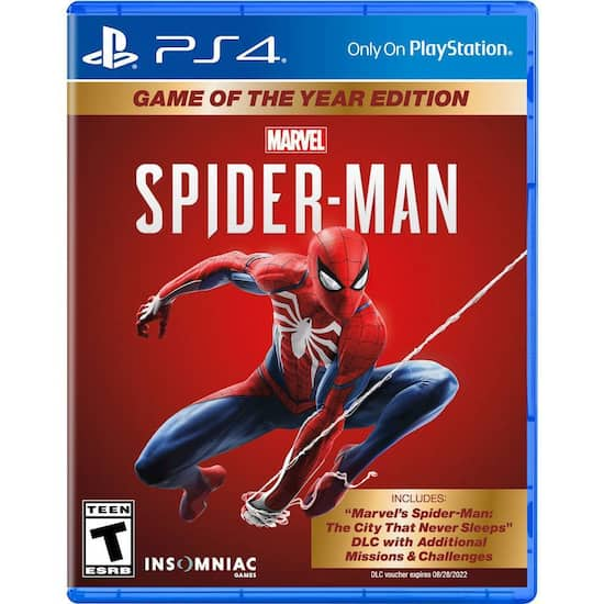 Marvel's Spider-Man Game of the Year Edition PlayStation 4, PlayStation 5  3004313 - Best Buy