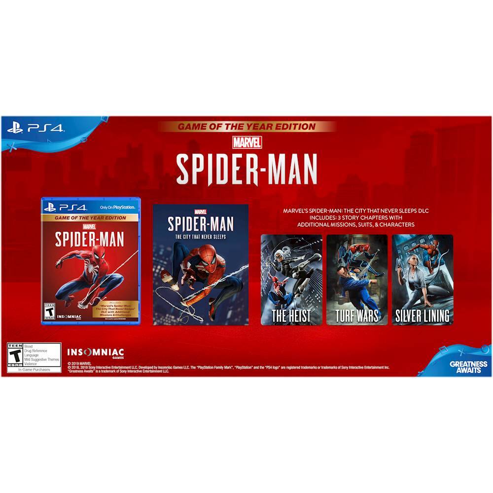 marvel spider man game of the year edition