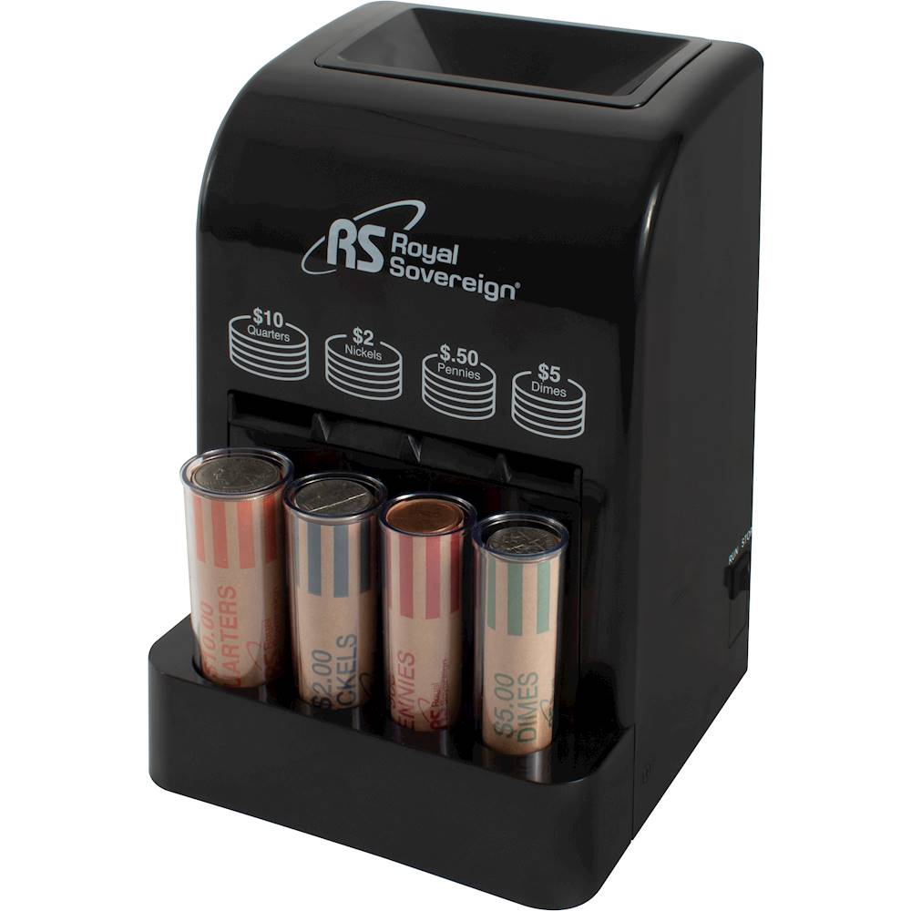 Best Buy: Royal Sovereign Battery Operated Coin Sorter Black DCB-175B