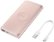Alt View Zoom 13. Samsung - 10,000 mAh Portable Charger for Most Qi and USB Enabled Devices - Pink.