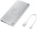 Alt View Zoom 13. Samsung - 10,000 mAh Portable Charger for Most Qi and USB Enabled Devices - Silver.