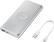Alt View 13. Samsung - 10,000 mAh Portable Charger for Most Qi and USB Enabled Devices - Silver.