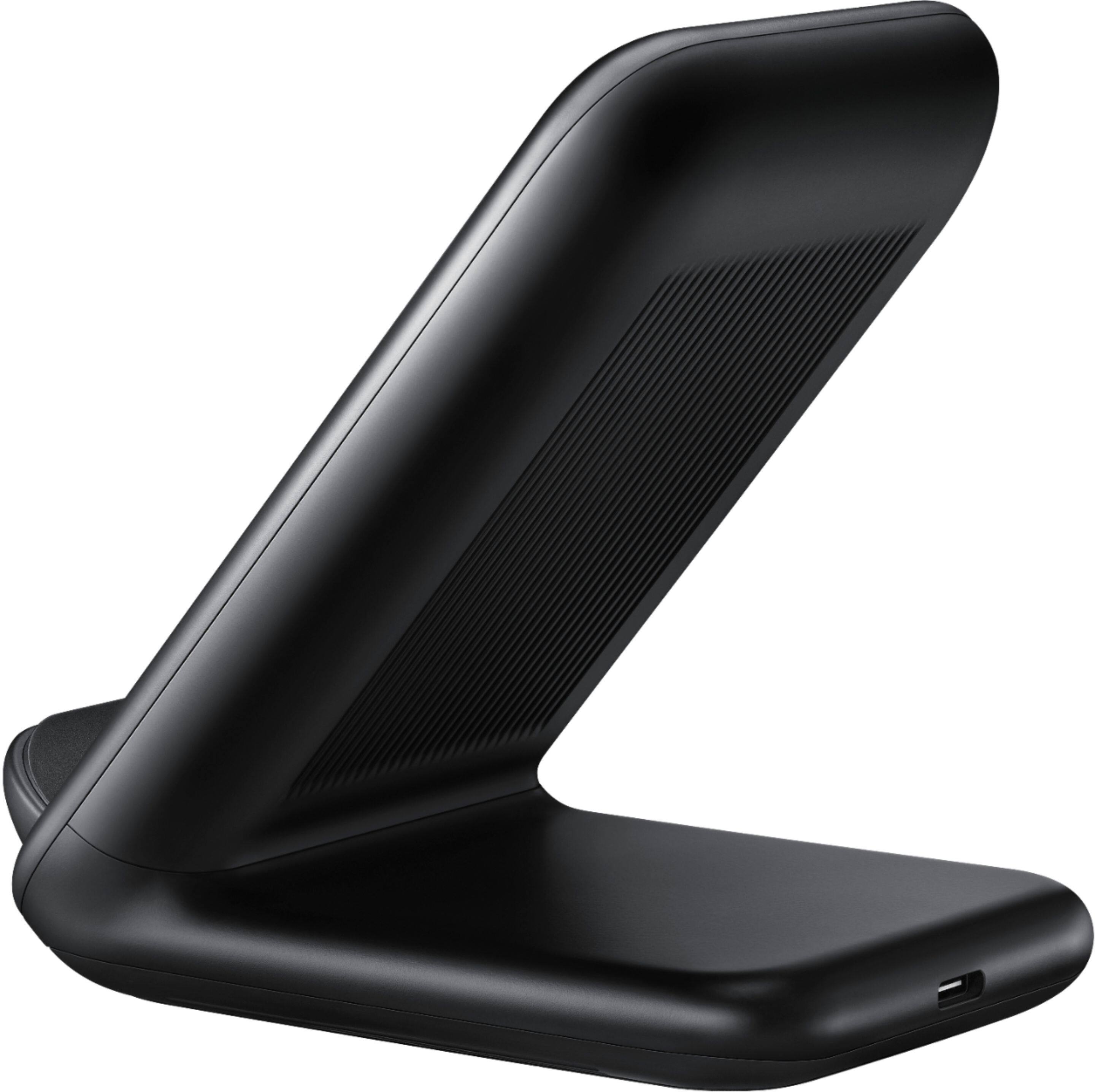 Alt View 14. Samsung - 15W Qi Certified Fast Charge Wireless Charging Stand for iPhone/Android - Black.