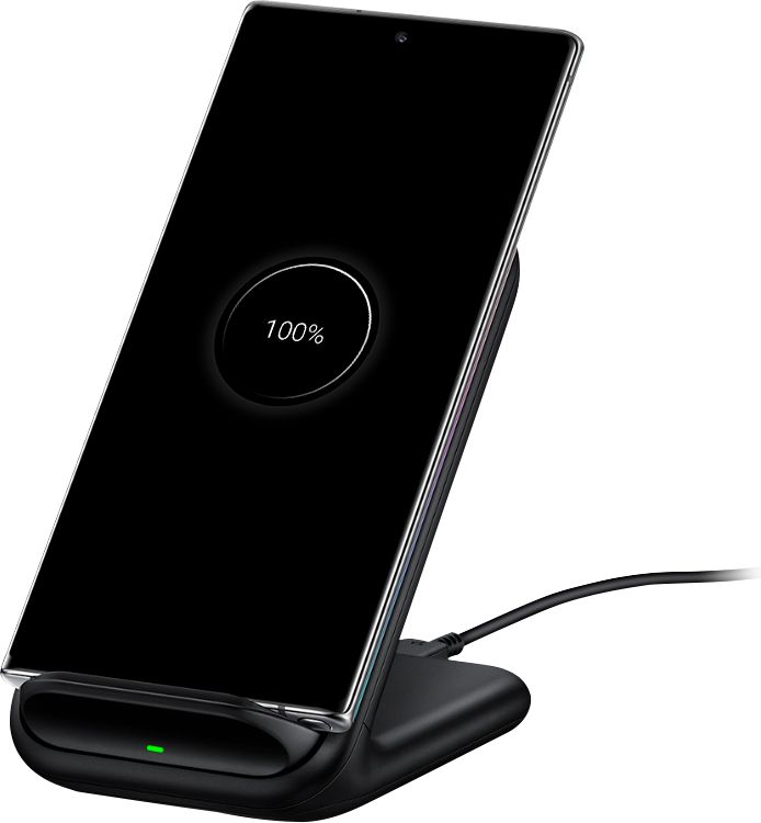 Samsung Qi Certified Fast Wireless Charger Stand N5100 Renewed with Fast Wall Charger OTG C 