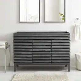 Render 48" Bathroom Cabinet Basin Not Included by Modway - Charcoal