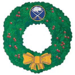 Fan Creations - Buffalo Sabres 16'' Team Wreath Sign - Green