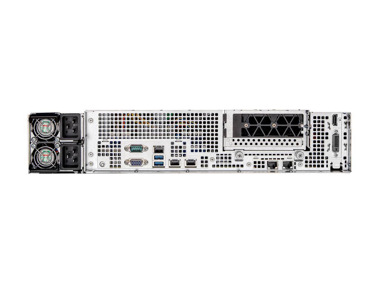 Alt View 4. ASRock - Asrock Rack 2U4G-ROME/2T 2U Rackmount GPU Barebone AMD SP3 LGA4094 EPYC 7002/7001 series 4 GPU 10G base-T.