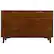 Front. Walker Edison - Retro Solid Wood 6-Drawer Dresser - Walnut.