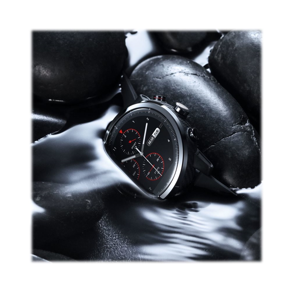 Amazfit Stratos 3 Smartwatch 49mm Stainless Steel Black W1929US1N - Best Buy
