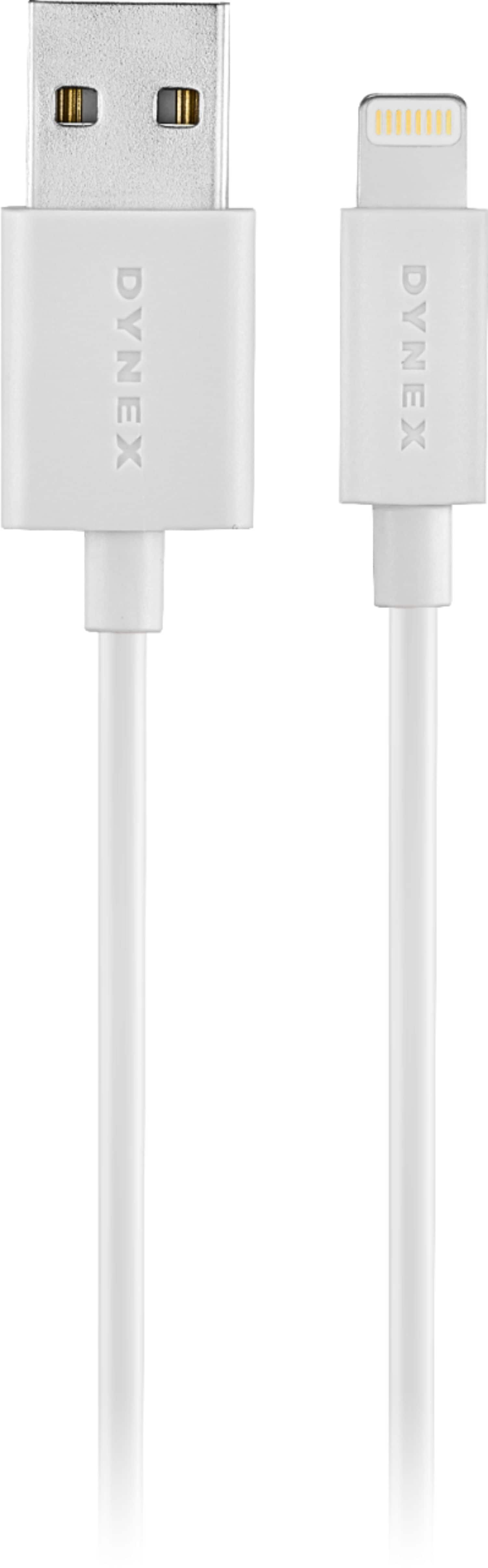 Best Buy Dynex Usb Type A To Lightning Charge And Sync Cable White Dx Ma Wh