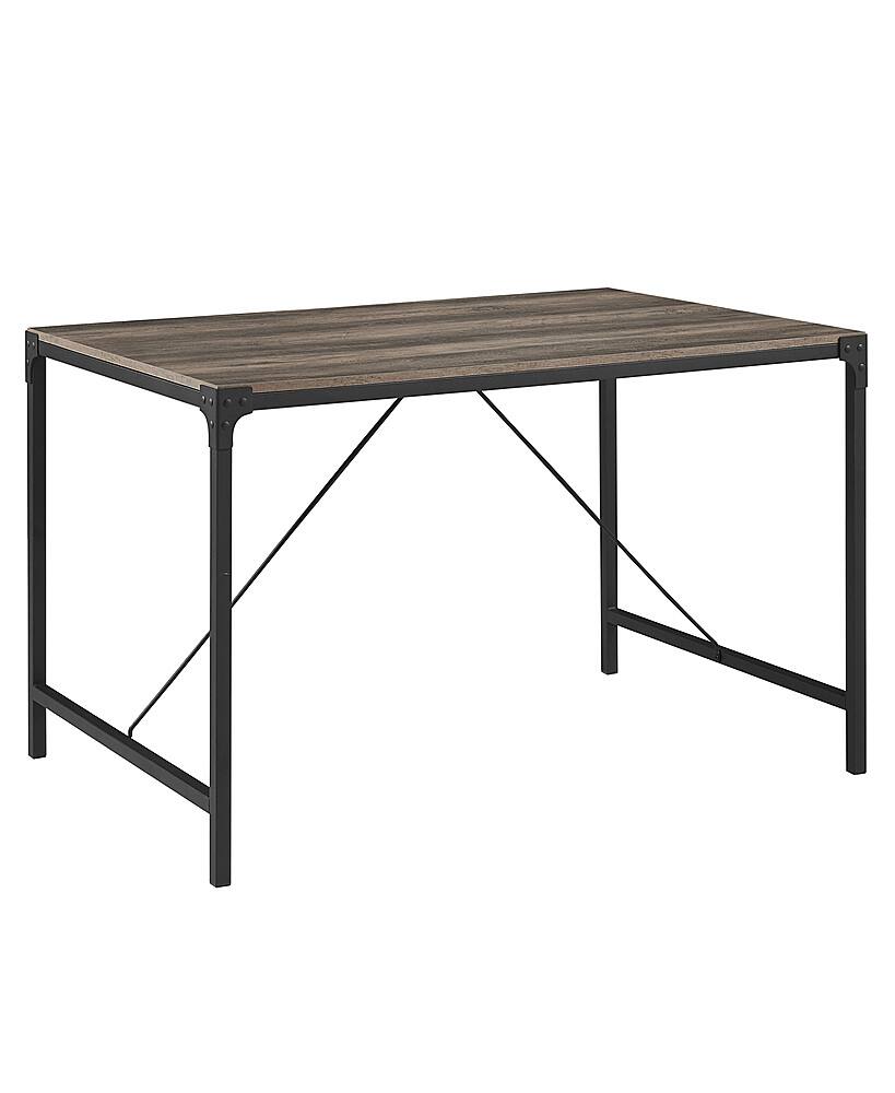 Angle View: Walker Edison - Industrial High-Grade MDF / Durable Laminate Table - Gray Wash