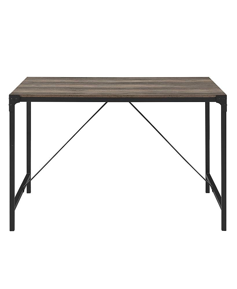 Walker Edison - Industrial High-Grade MDF / Durable Laminate Table - Gray Wash - Front_Zoom