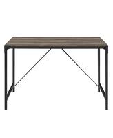 Walker Edison - Industrial High-Grade MDF / Durable Laminate Table - Gray Wash - Front_Zoom