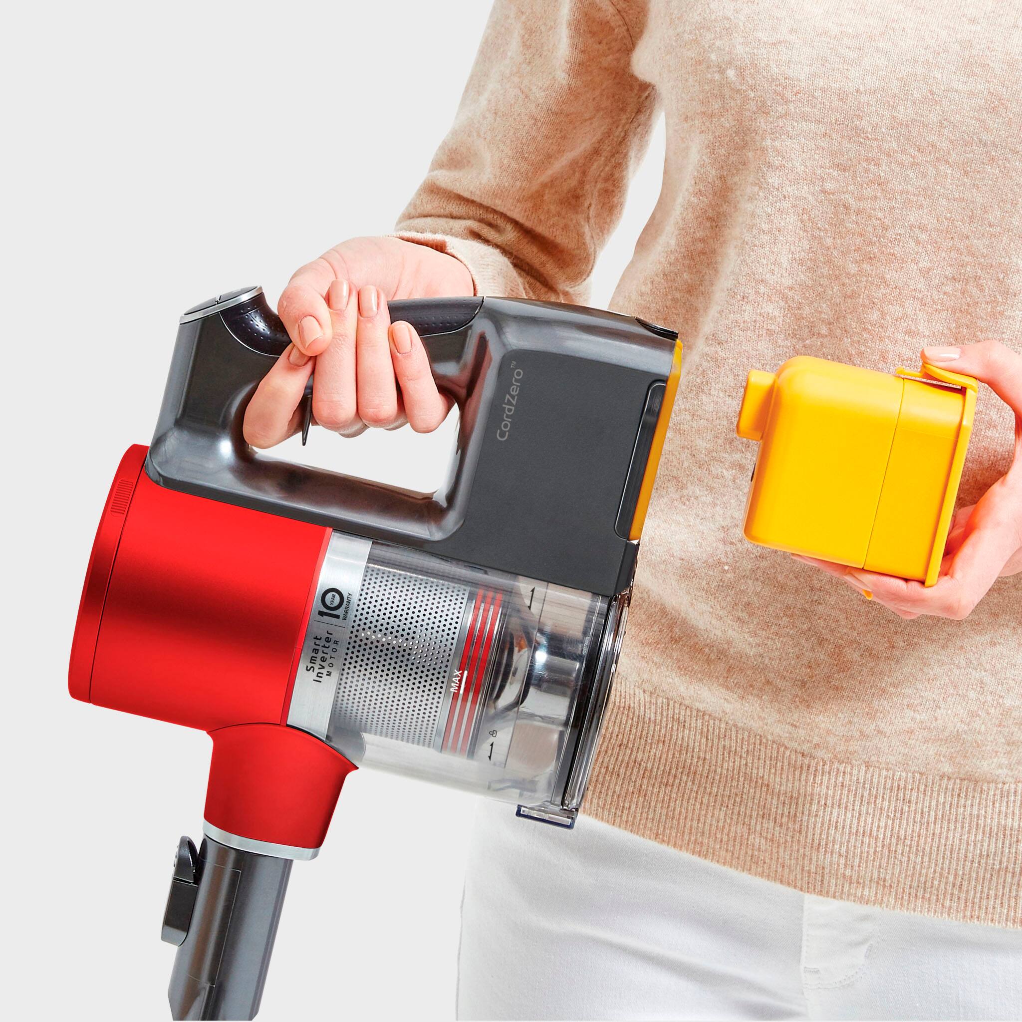 Alt View 33. LG - CordZero Cordless Stick Vacuum with 80-Minute Run Time - Matte Red.