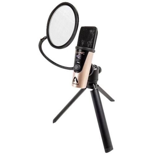 Alt View 14. Apogee - USB Condenser Instrument and Vocal Microphone - Gold/Black.