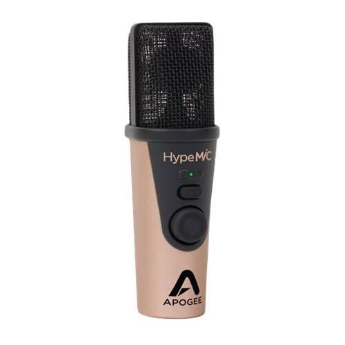Left. Apogee - USB Condenser Instrument and Vocal Microphone - Gold/Black.