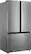 Angle. Insignia™ - 20.9 Cu. Ft. French Door Counter-Depth Refrigerator - Stainless steel.