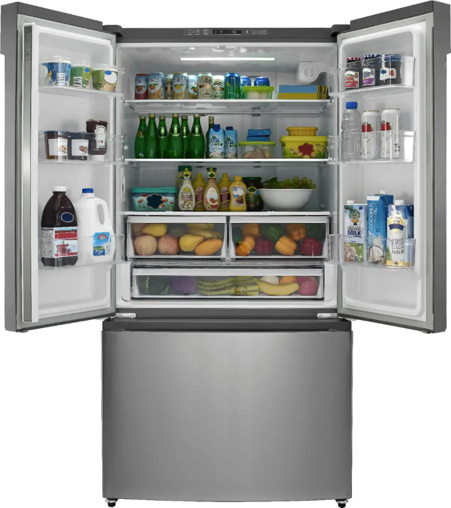 Insignia™ 20.9 Cu. Ft. French Door Counter Depth Refrigerator Stainless