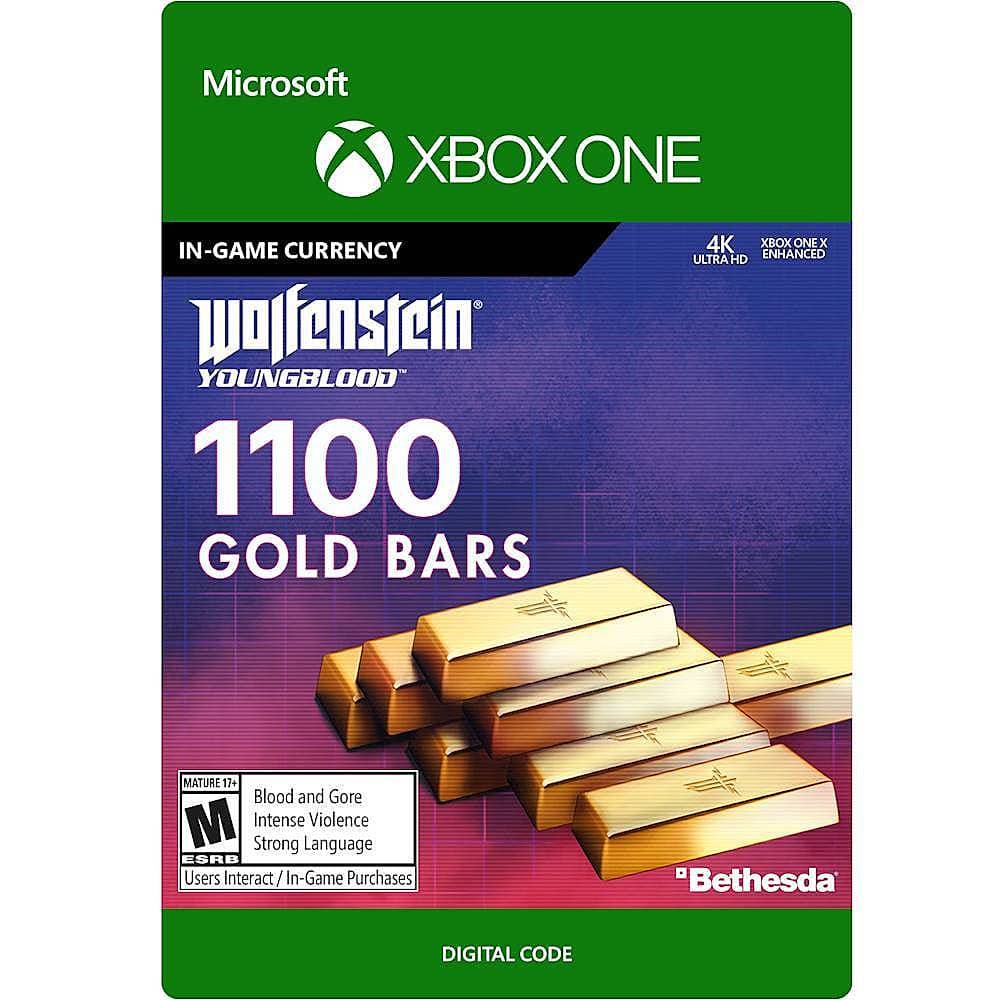 Front. Bethesda - Wolfenstein: Youngblood 1,100 Gold Bars.