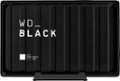 Front. WD - BLACK D10 8TB External USB 3.2 Gen 1 Portable Hard Drive - Black.