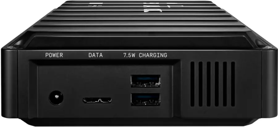 Alt View 11. WD - BLACK D10 8TB External USB 3.2 Gen 1 Portable Hard Drive - Black.