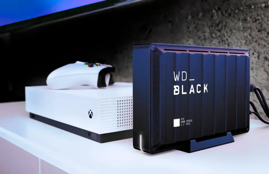 Alt View 22. WD - BLACK D10 8TB External USB 3.2 Gen 1 Portable Hard Drive - Black.