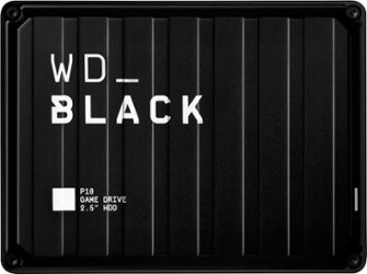 WD - BLACK P10 2TB External USB 3.2 Gen 1 Portable Hard Drive - Black - Front_Zoom