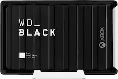 Front. WD - BLACK D10 Game Drive for Xbox 12TB External USB 3.2 Gen 1 Portable Hard Drive - Black.