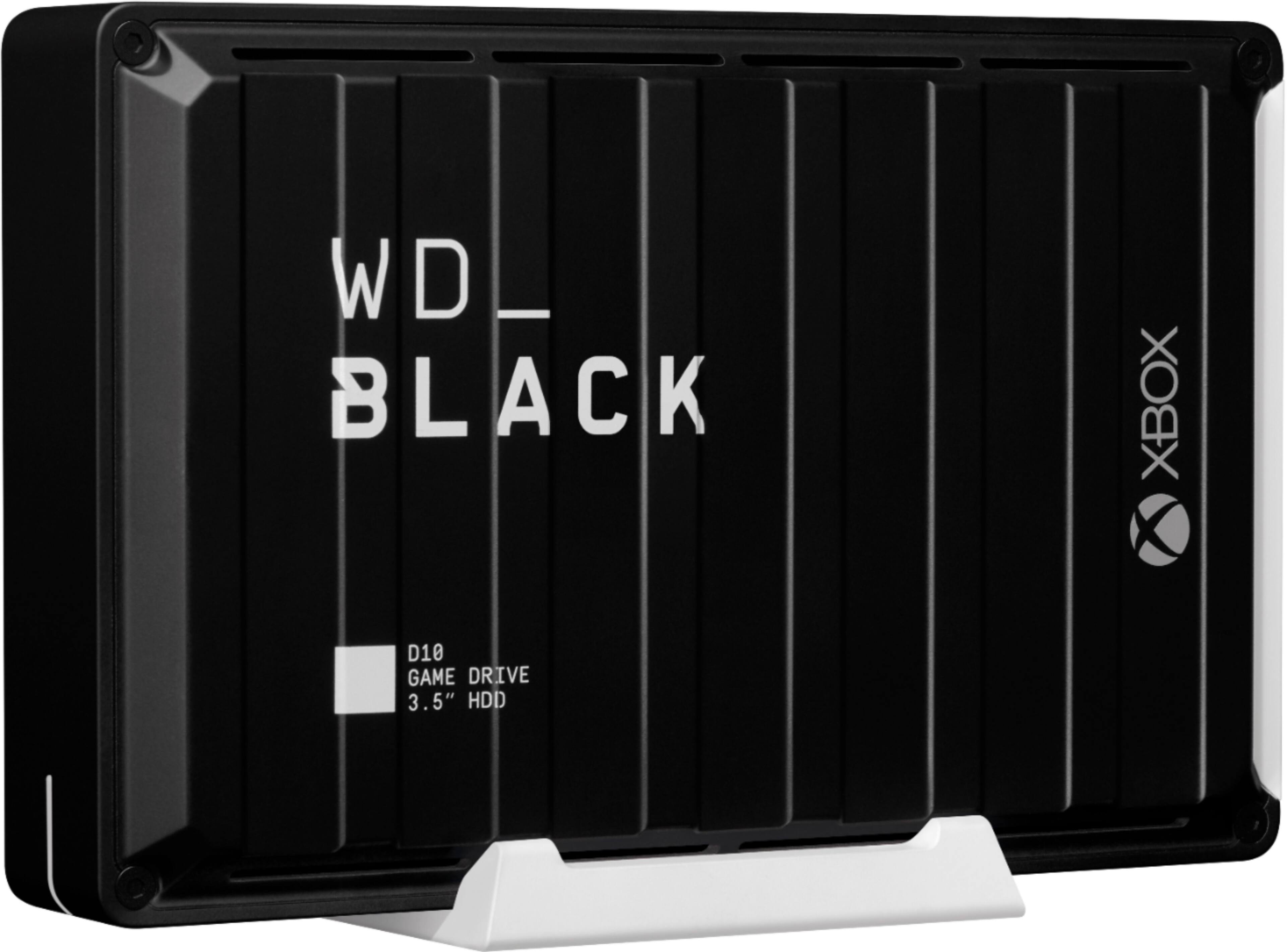 Alt View 12. WD - BLACK D10 Game Drive for Xbox 12TB External USB 3.2 Gen 1 Portable Hard Drive - Black.
