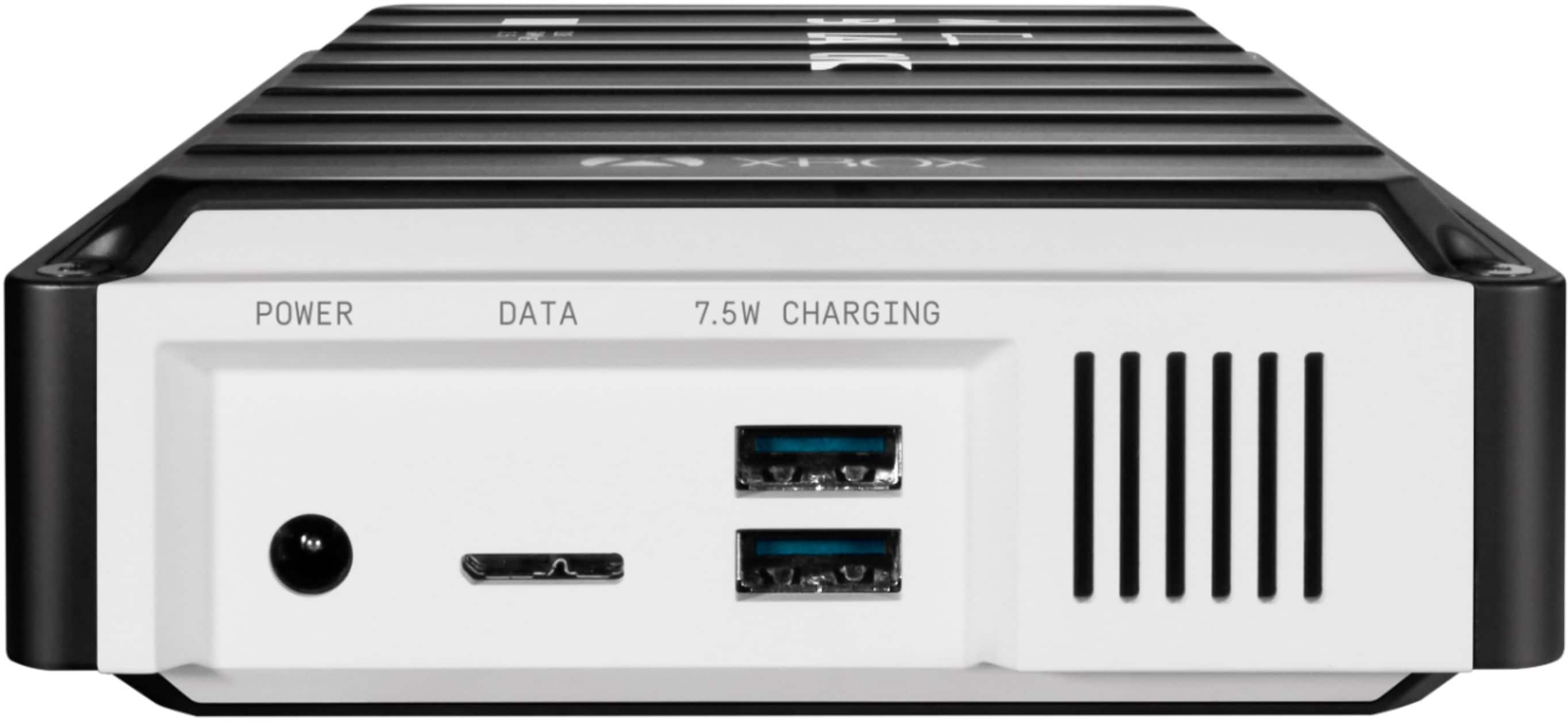 Alt View 11. WD - BLACK D10 Game Drive for Xbox 12TB External USB 3.2 Gen 1 Portable Hard Drive - Black.