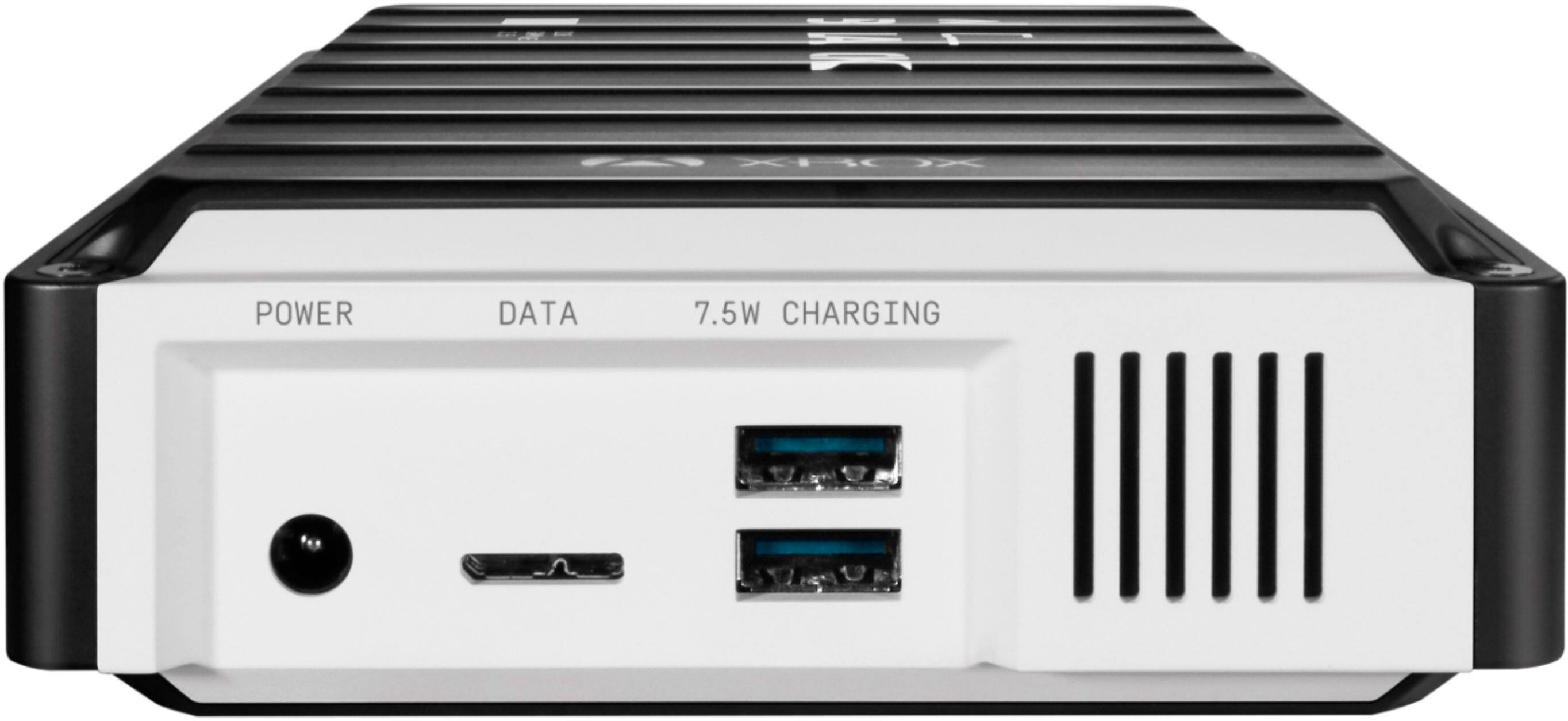 Alt View 11. WD - BLACK D10 Game Drive for Xbox 12TB External USB 3.2 Gen 1 Portable Hard Drive - Black.