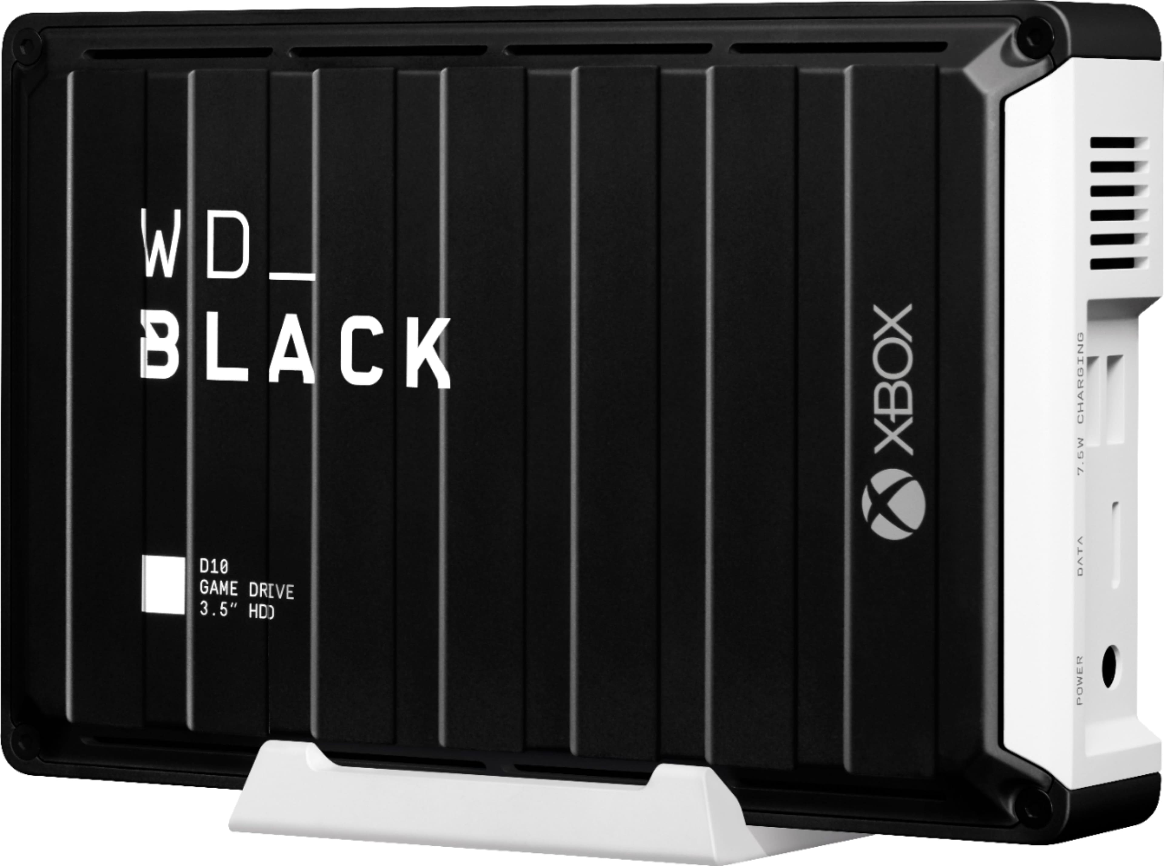 Alt View 1. WD - BLACK D10 Game Drive for Xbox 12TB External USB 3.2 Gen 1 Portable Hard Drive - Black.