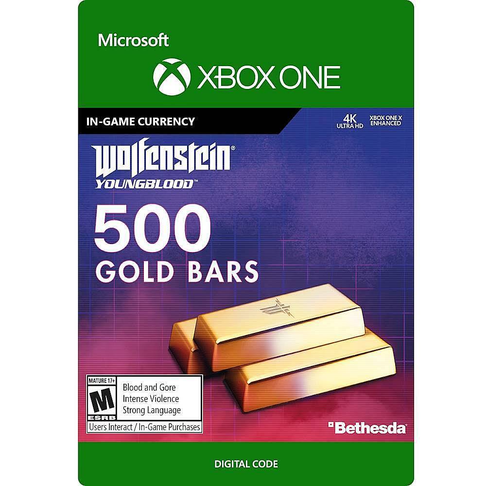Front. Bethesda - Wolfenstein: Youngblood 500 Gold Bars.