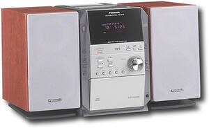 Best Buy Panasonic Bookshelf Stereo With 5 Disc Cd Changer Silver