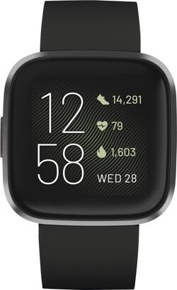 Fitbit Versa 2 Health & Fitness Smartwatch Carbon (2019) FB507BKBK Fitbit Versa 2 Health & Fitness Smartwatch Carbon (2019) FB507BKBK