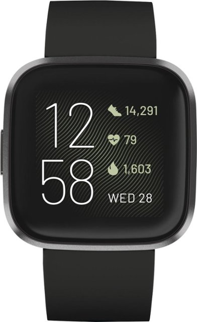 Fitbit Versa 2 Health & Fitness Smartwatch Carbon FB507BKBK - Best Buy