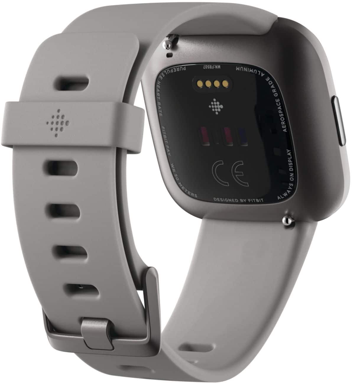 Back. Fitbit - Versa 2 Health & Fitness Smartwatch - Mist Gray.